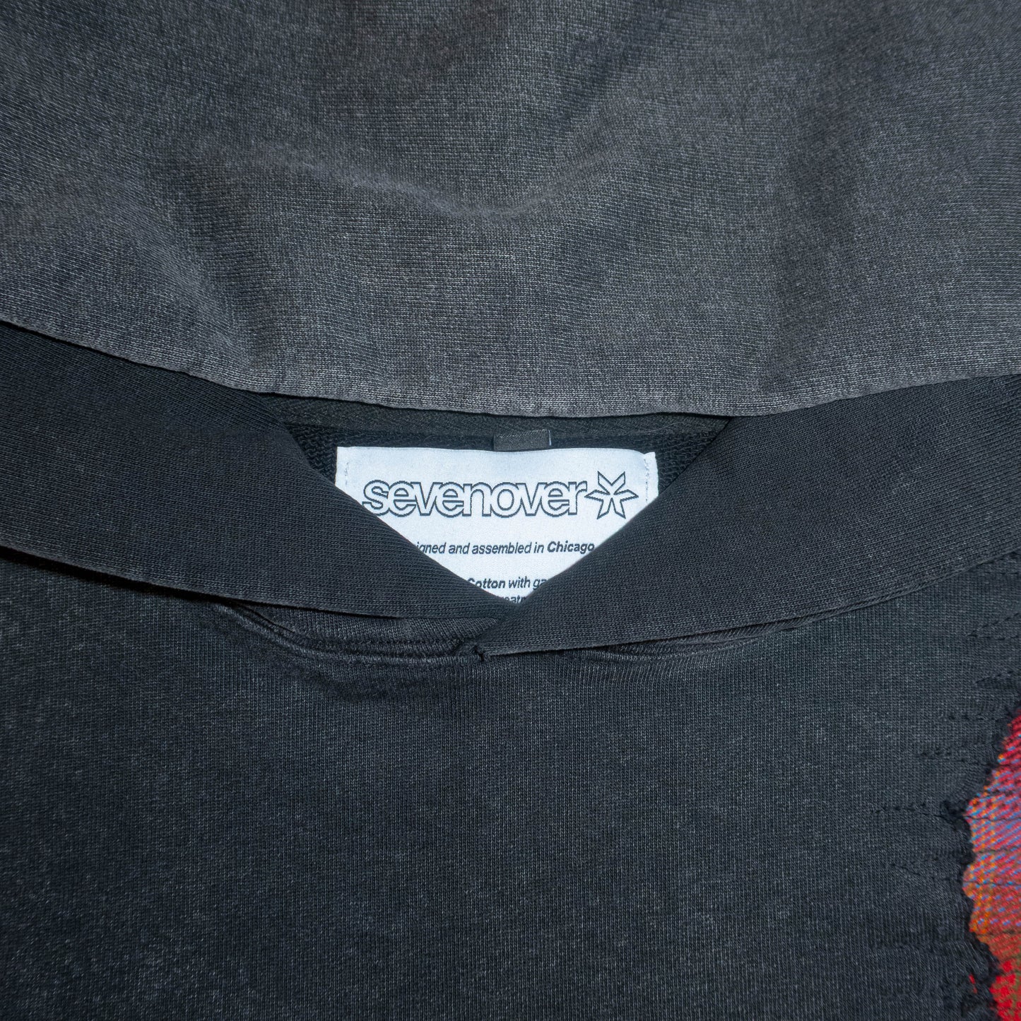 Flannel Repair Hoodie- Colorful