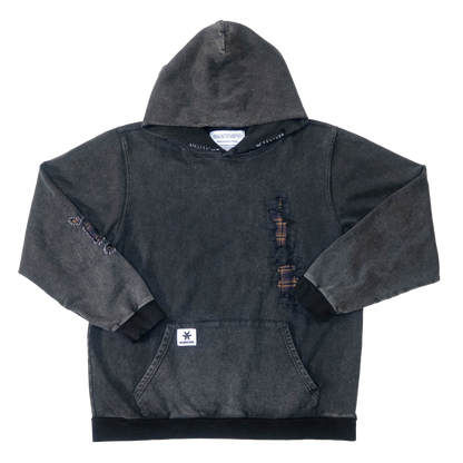 Flannel Repair Hoodie- Brown
