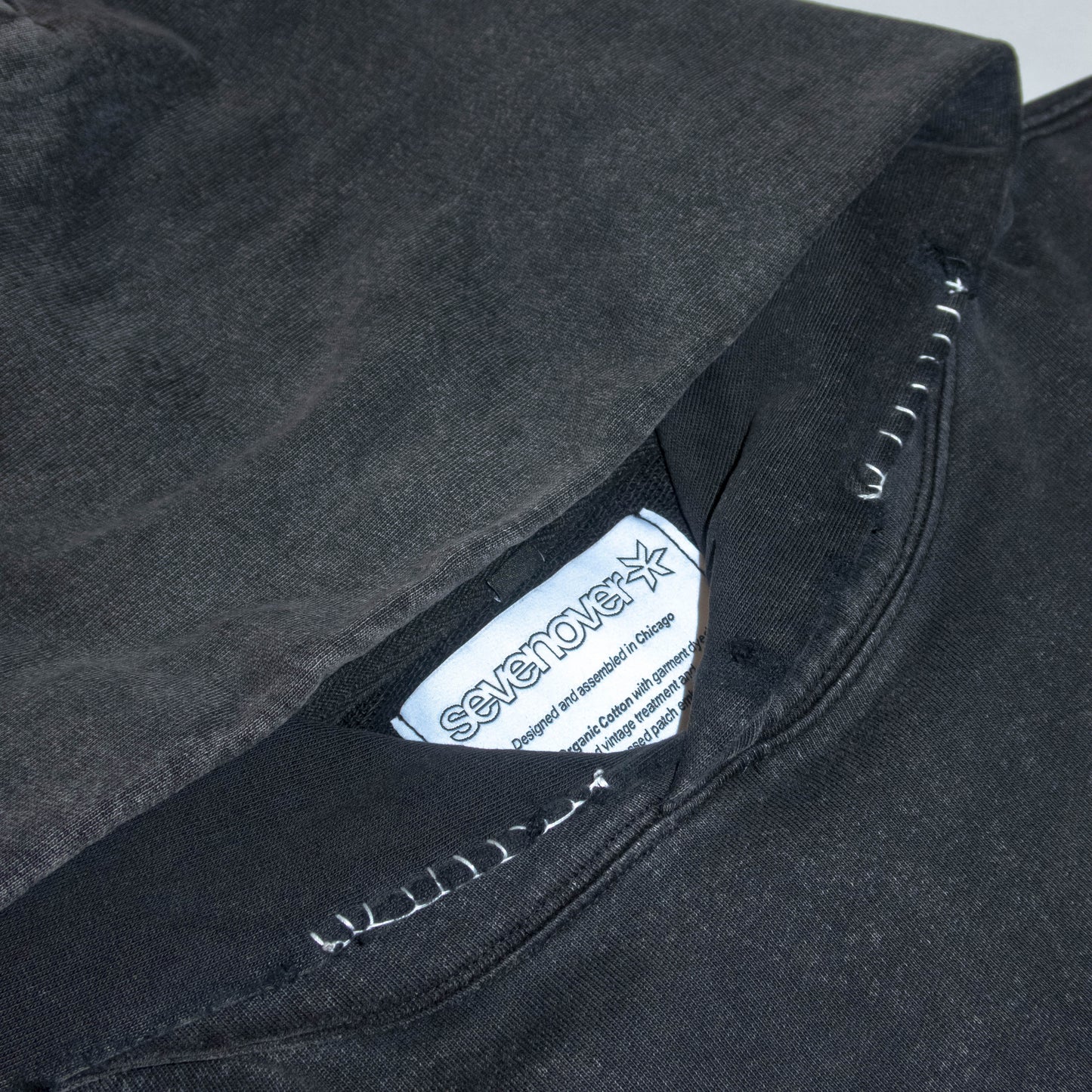 Flannel Repair Hoodie- Brown