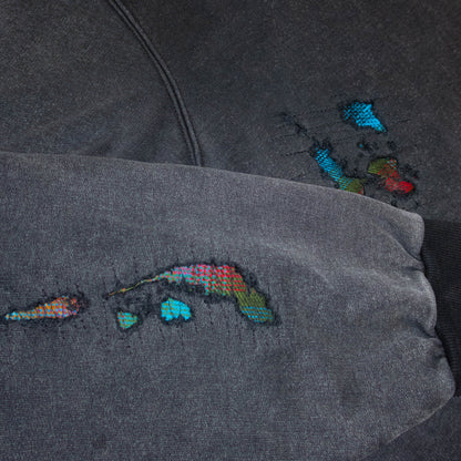 Flannel Repair Hoodie- Colorful