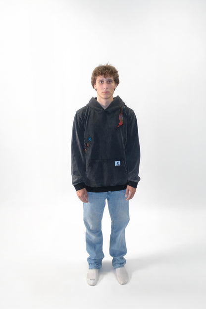Flannel Repair Hoodie- Colorful